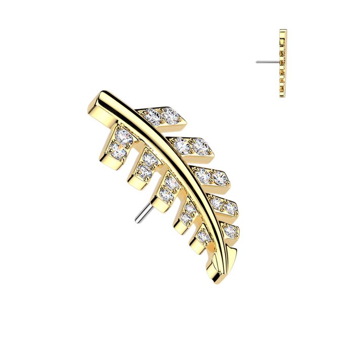 Main Image Zuni Leaf Push-fit Gold