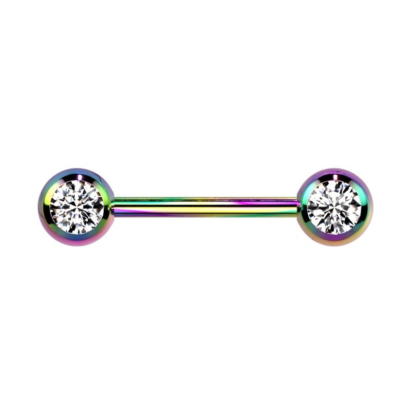 Ara Nipple Barbell Rainbow