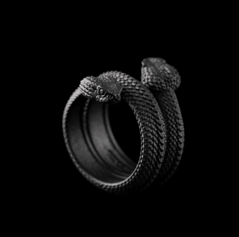 Amphisbaena Triple Layer Ring